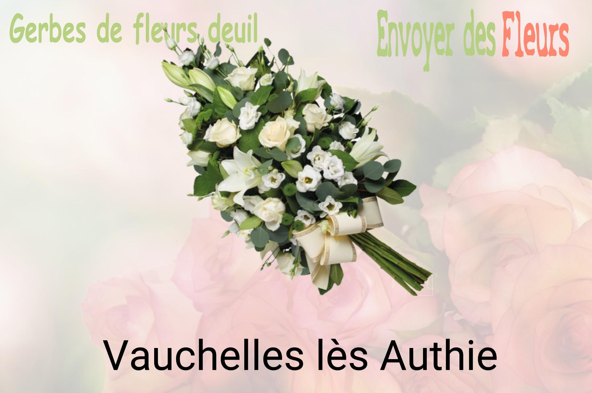 Gerbe de fleurs de deuil livrée à Vauchelles-lès-Authie